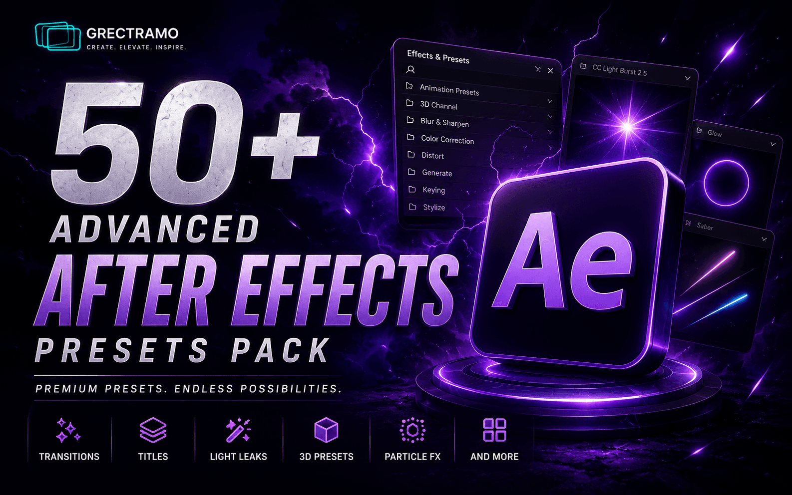 50+ Advanced After Effects Presets